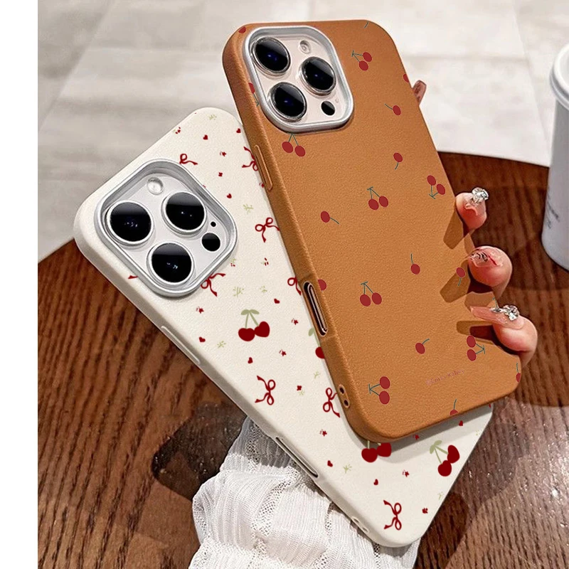 Cute Anime Case - INS Cute Cartoon Cherry Pattern Phone