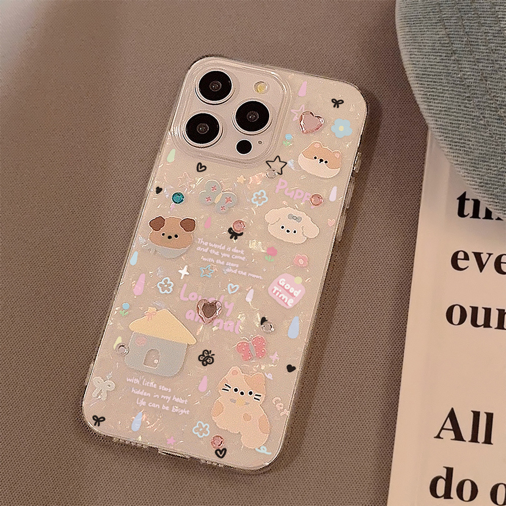 Cute Cartoon Puppy Shell Patte - Phone Cases Cute Iphone 13 ulasan dan harga