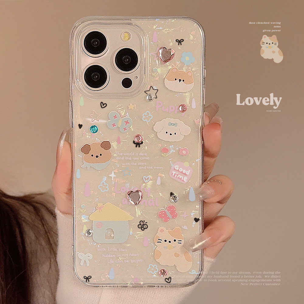 Cute Cartoon Puppy Shell Patte - Phone Cases Cute Iphone 13 ulasan dan harga