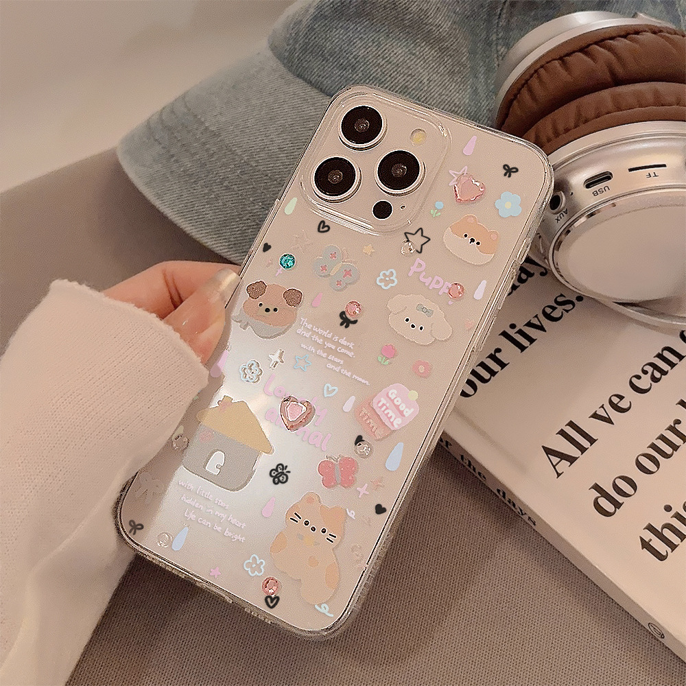 Cute Cartoon Puppy Shell Patte - Phone Cases Cute Iphone 13 ulasan dan harga