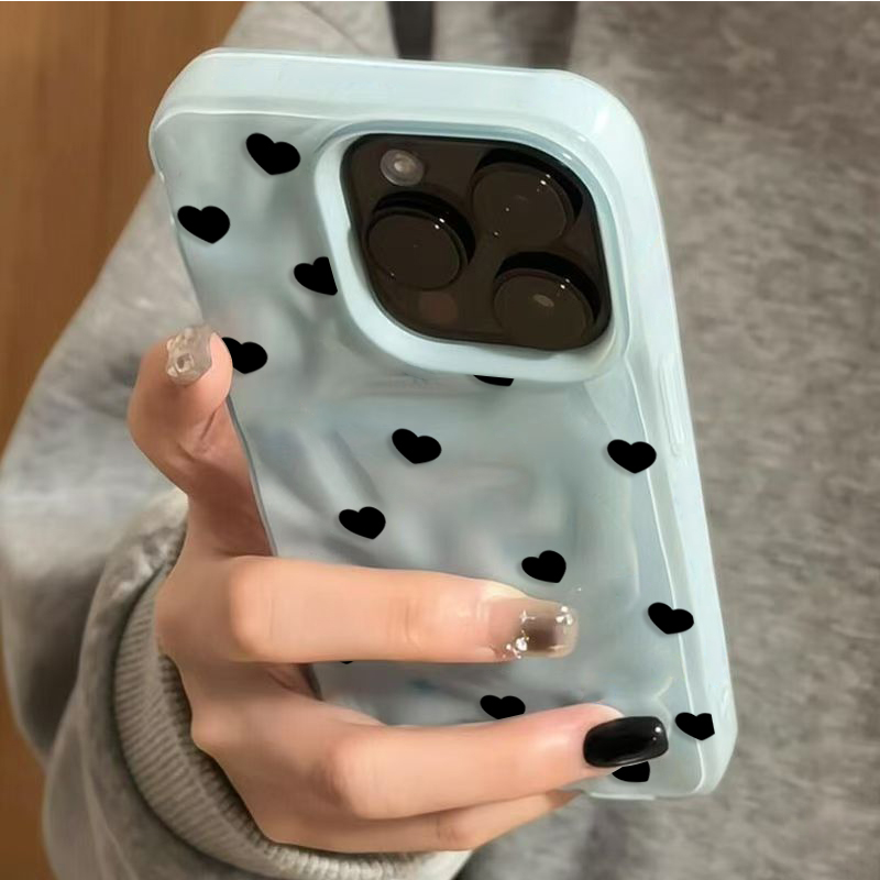 Aesthetic Cute Black Heart Sho - Phone Cases Cute Iphone 13 ulasan dan harga