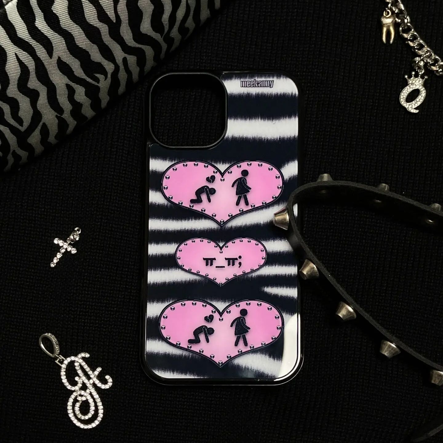 Niche Personality Ins Black an - Phone Cases Custom ulasan dan harga