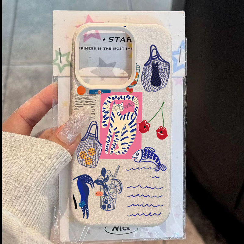 Cute Cherry Cat Print Phone Ca - Phone Cases Cute Iphone 13 ulasan dan harga