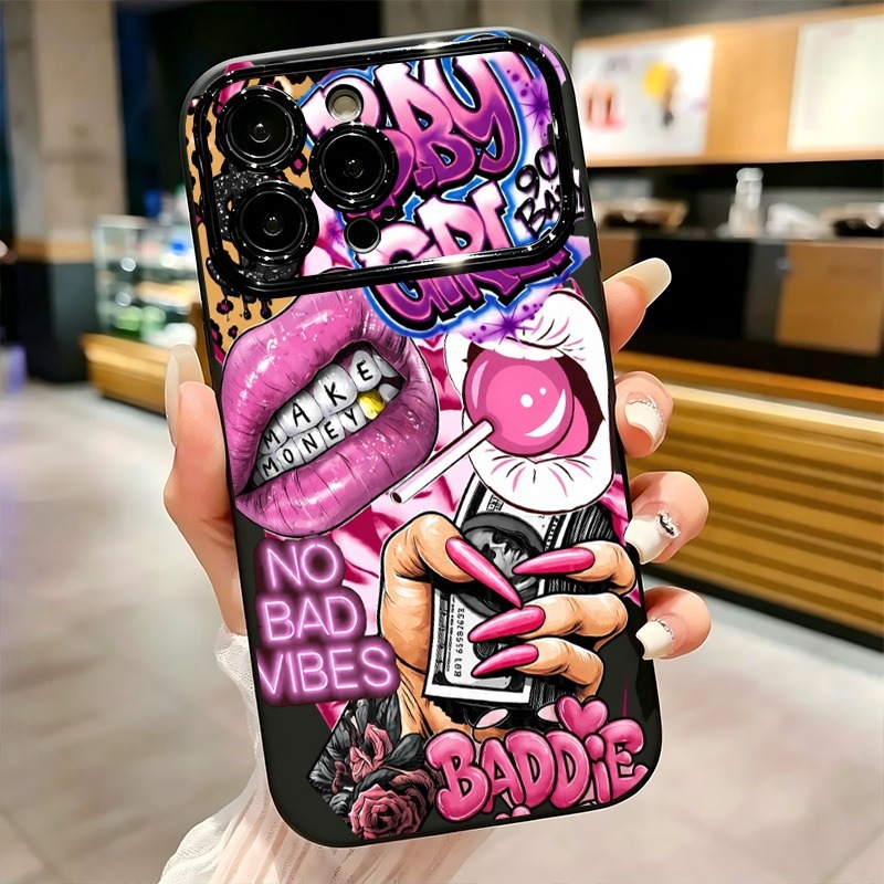 Hip Hop Pink Lips Baby Girl Gr - Phone Cases Unique ulasan dan harga
