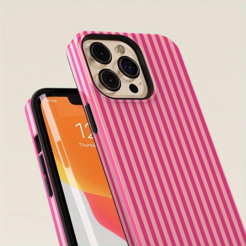 Striped Pink on Pink Tough Pho - Buy Phone Cases ulasan dan harga