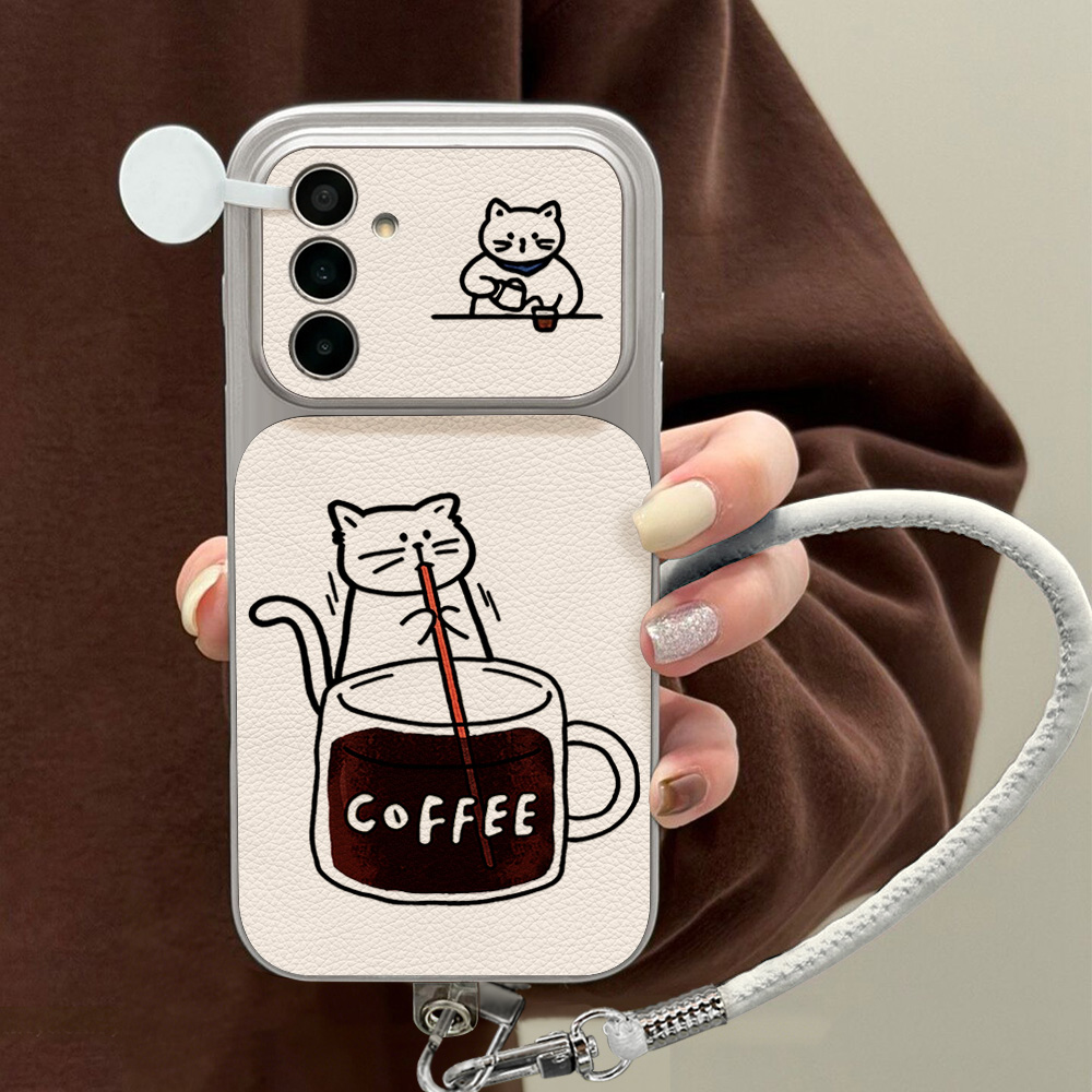 Coffee Cute Cat Phone Case For - Phone Cases For Samsung A14 ulasan dan harga
