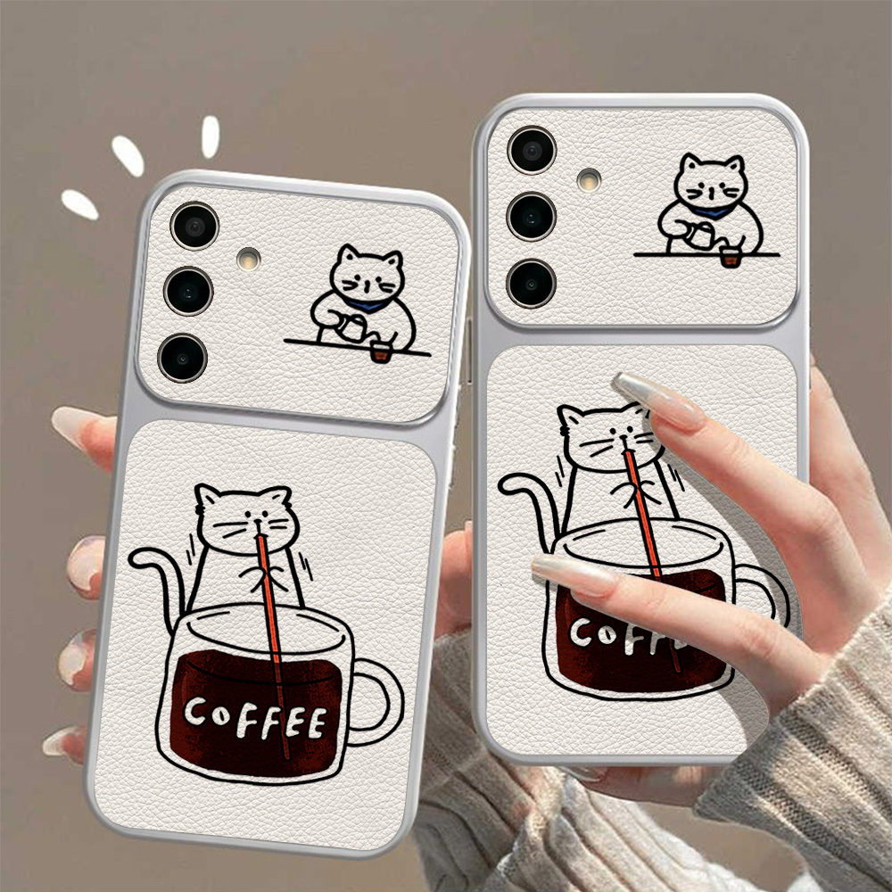 Coffee Cute Cat Phone Case For - Phone Cases For Samsung A14 ulasan dan harga