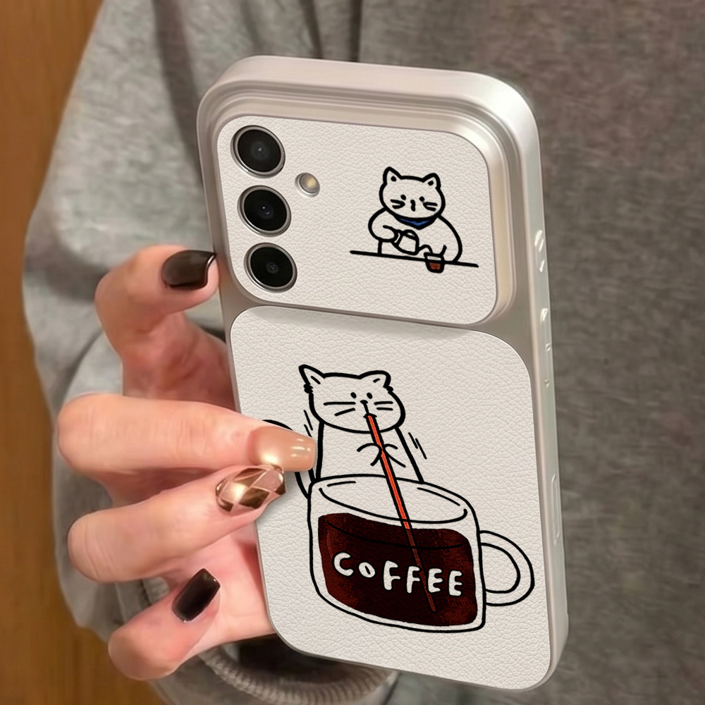 Coffee Cute Cat Phone Case For - Phone Cases For Samsung A14 ulasan dan harga