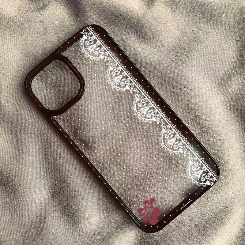 Cute Cherry Bow White Lace Pol - Phone Cases Cute Iphone 13 ulasan dan harga
