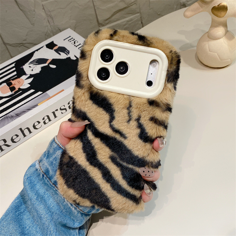 Luxury Zebra Pattern Fluffy Pl - Phone Cases Luxury ulasan dan harga