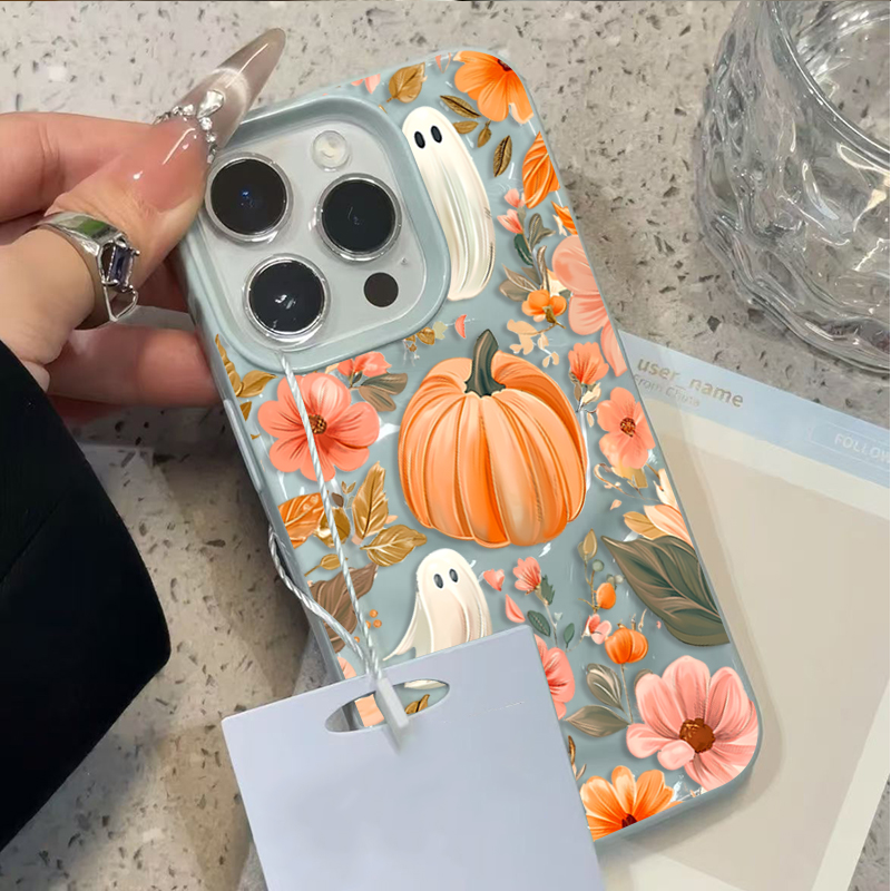 Autumn Fall Cute Ghost Pumpkin - Phone Cases Cute Iphone 13 ulasan dan harga