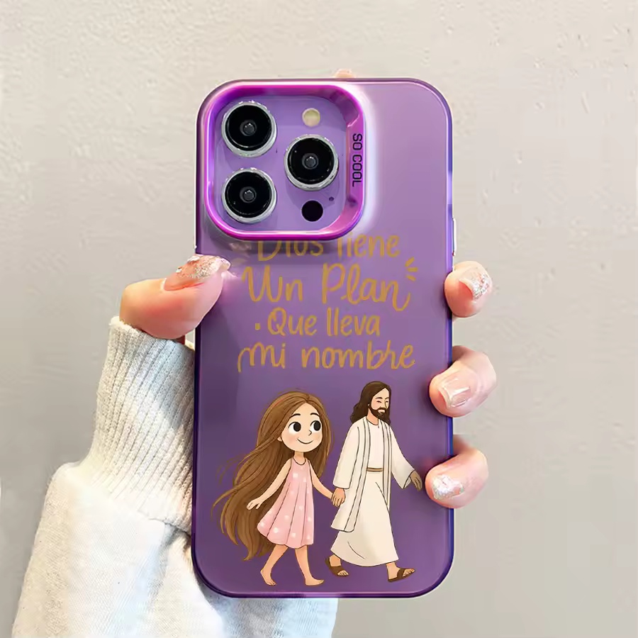 Cute Girl Walking With God Mat - Phone Cases Cute Iphone 13 ulasan dan harga