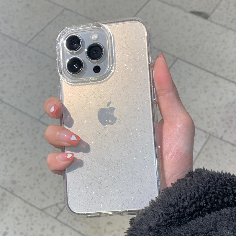 Transparent Simple Glitter Pho - Phone Cases Unique ulasan dan harga