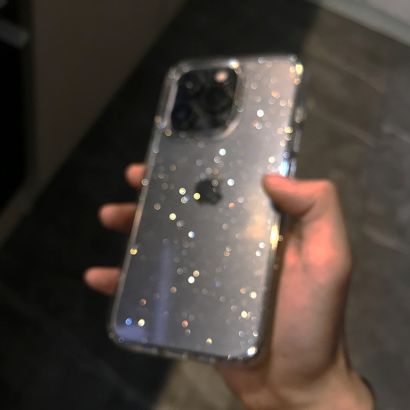 Transparent Simple Glitter Pho - Phone Cases Unique ulasan dan harga