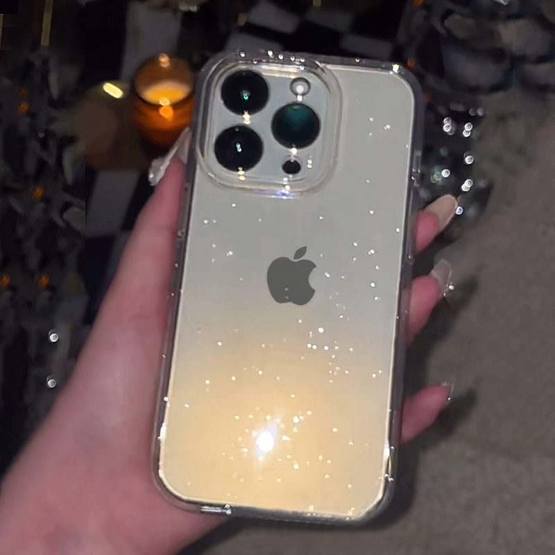 Transparent Simple Glitter Pho - Phone Cases Unique ulasan dan harga
