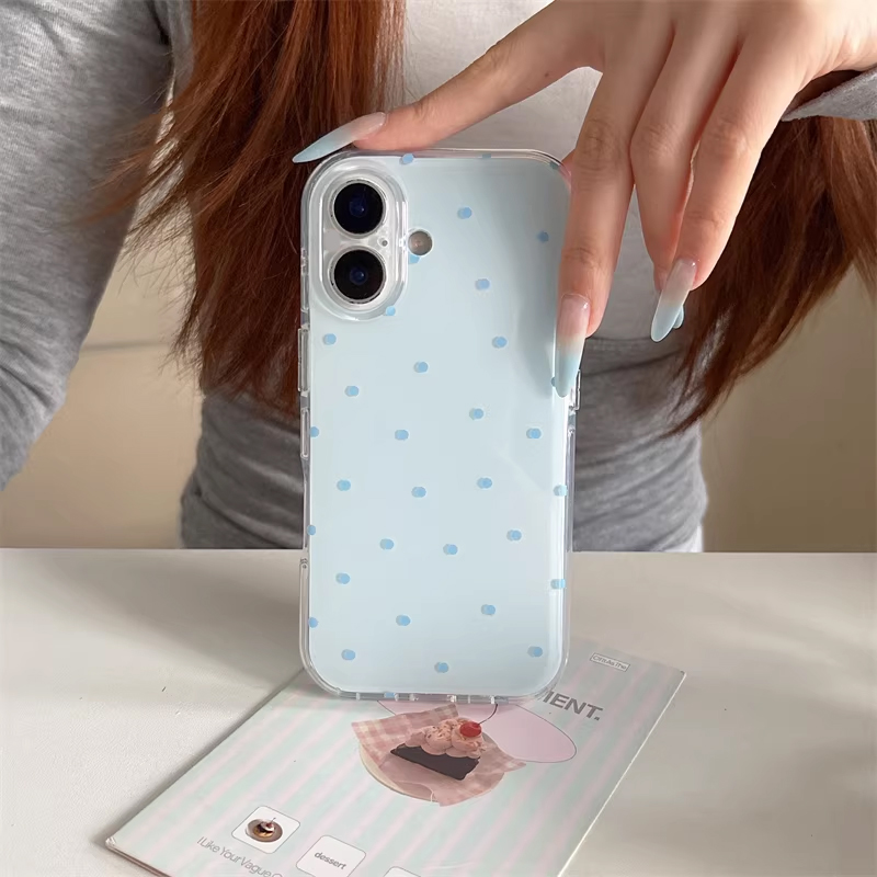Korean Ins Girl Simple Blue Pi - Cute Anime Case ulasan dan harga