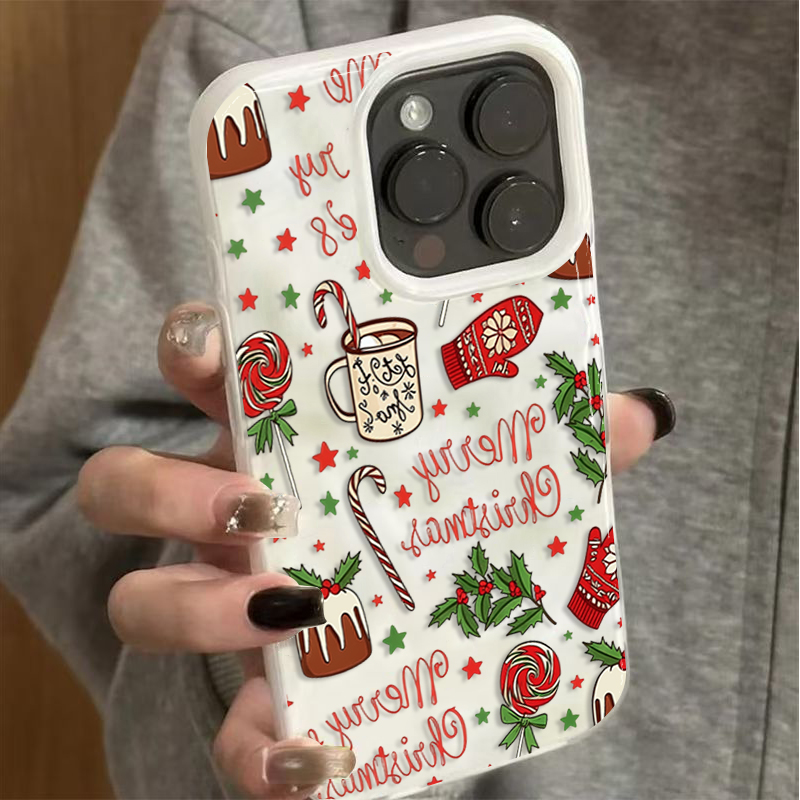 Cute Festive Christmas Pattern - Phone Cases Cute Iphone 13 ulasan dan harga
