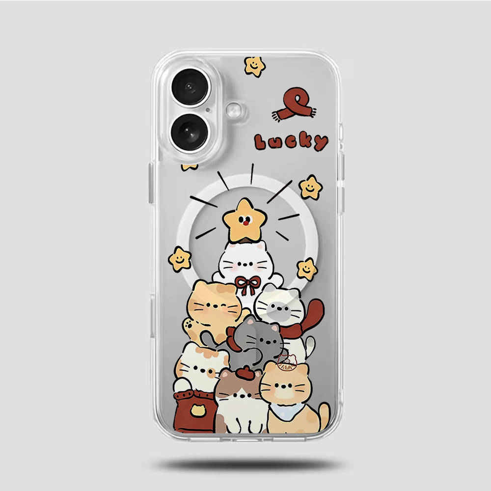 Cute Cartoon Kitten Print Comp - Phone Cases Cute Iphone 13 ulasan dan harga