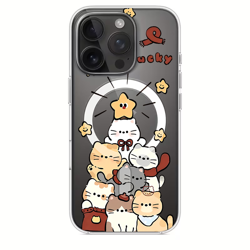 Cute Cartoon Kitten Print Comp - Phone Cases Cute Iphone 13 ulasan dan harga